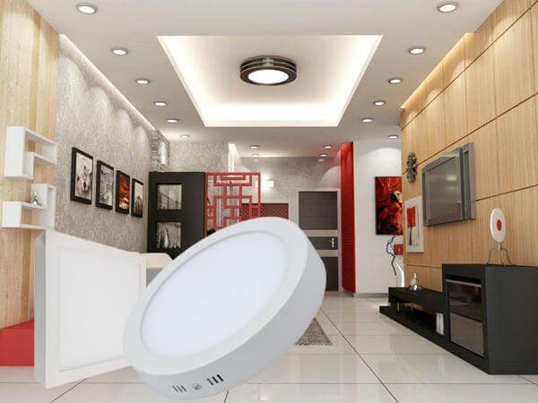 Ứng dụng của đèn led ốp trần chiếu sáng phòng khách